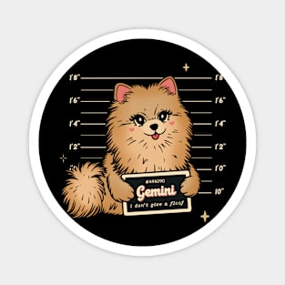 Gemini Pomeranian Dog Magnet